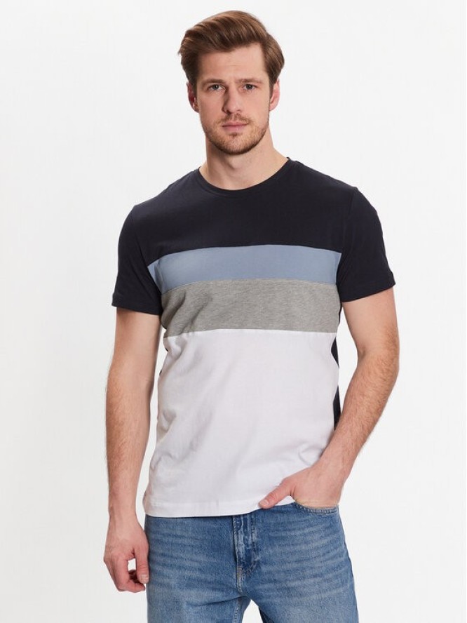 Geox T-Shirt M3510F-T2870 F4544 Granatowy Regular Fit