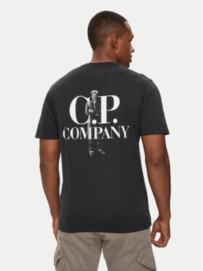 C.P. Company T-Shirt 17CMTS167A005100W Granatowy Regular Fit