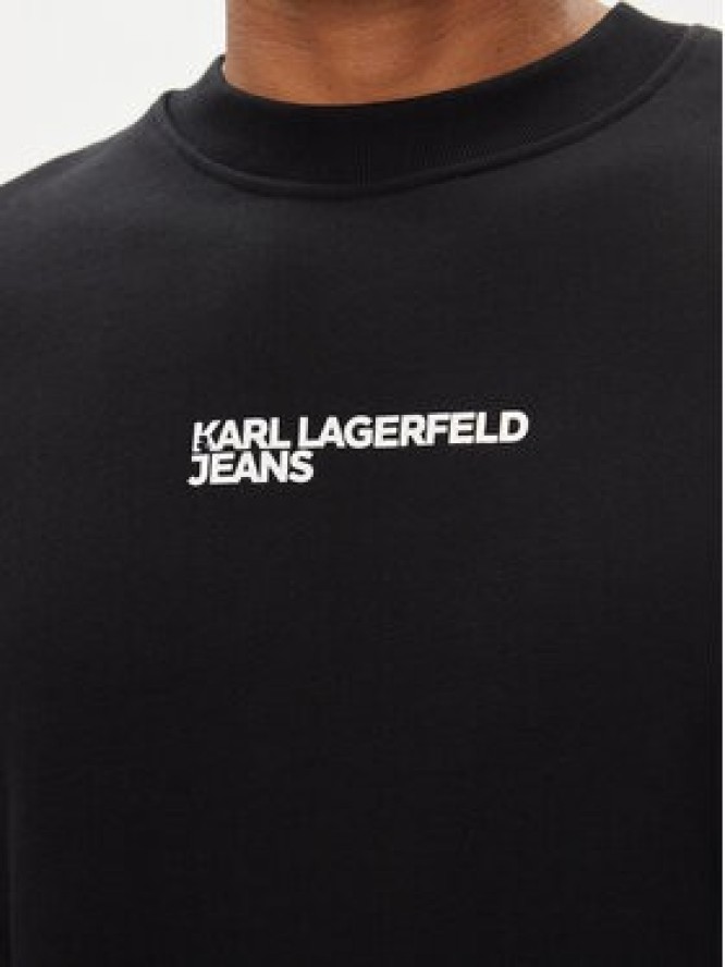 Karl Lagerfeld Jeans Bluza 241D1807 Czarny Regular Fit