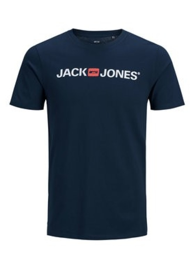 Jack&Jones T-Shirt Corp Logo 12137126 Granatowy Slim Fit