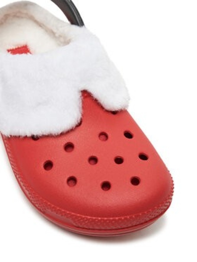 Crocs Klapki Classic Lined Santa Clog 210933 Czerwony