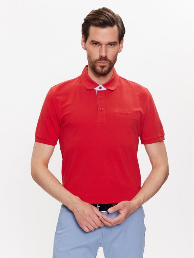 Pierre Cardin Polo 20504/000/2030 Czerwony Regular Fit