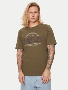 Jack&Jones T-Shirt Jprblulouie 12259674 Brązowy Regular Fit