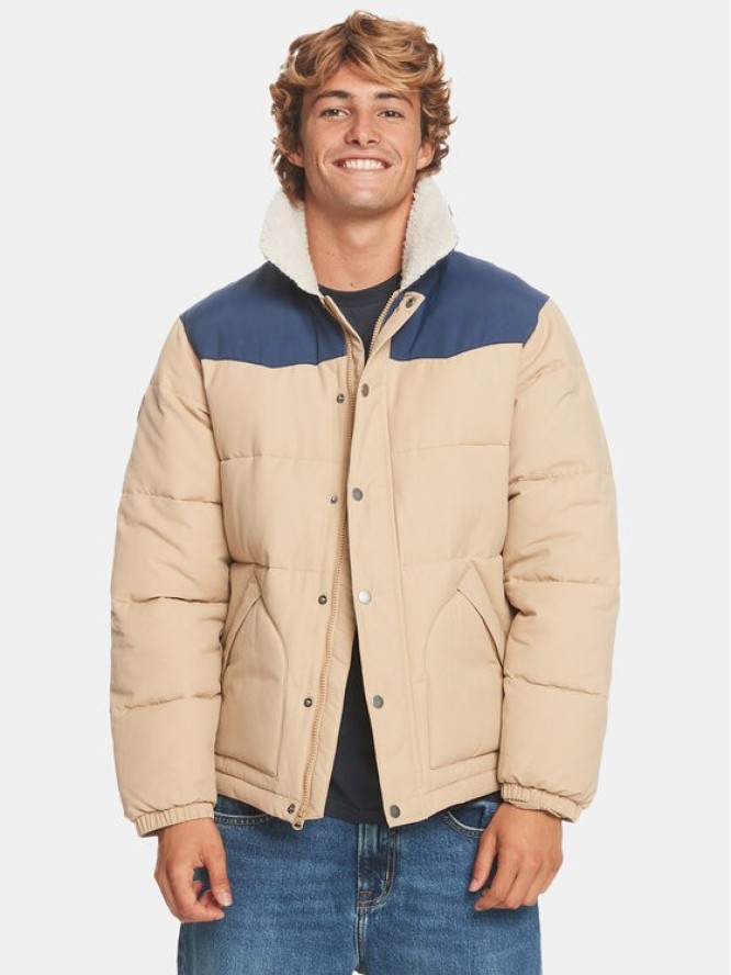 Quiksilver Kurtka puchowa The Puffer Jckt EQYJK03981 Beżowy Regular Fit