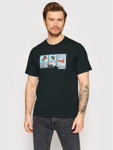 Converse T-Shirt Comic Graphic 10022936-A02 Czarny Regular Fit