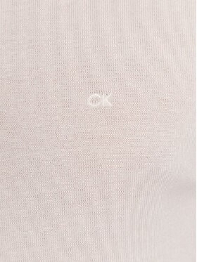 Calvin Klein Sweter K10K109474 Beżowy Regular Fit