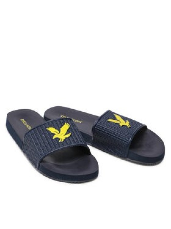 Lyle & Scott Klapki Easy Slide FW1407 Granatowy