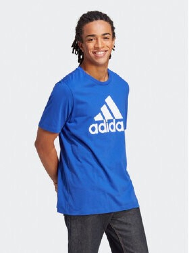 adidas T-Shirt Essentials Single Jersey Big Logo T-Shirt IC9351 Niebieski Regular Fit