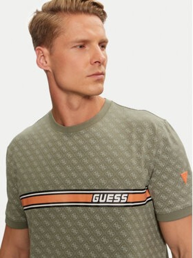 Guess T-Shirt Z2BI09 J1314 Zielony Regular Fit