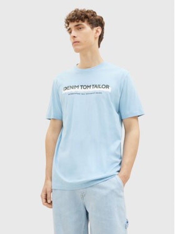 Tom Tailor Denim T-Shirt 1037653 Błękitny Basic Fit