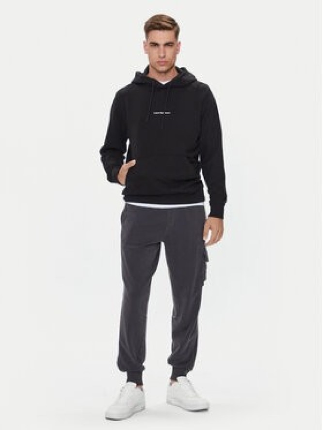 Calvin Klein Jeans Bluza Grid Monogram J30J325639 Czarny Regular Fit