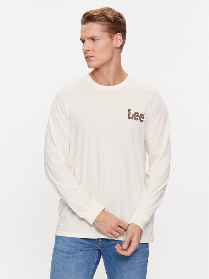 Lee Longsleeve 112342483 Beżowy Regular Fit