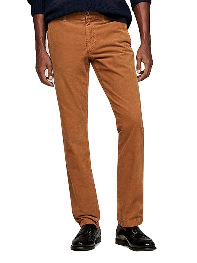 Tommy Hilfiger Spodnie chino w kolorze karmelowym rozmiar: W30/L32