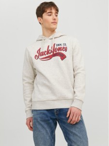 Jack&Jones Bluza Logo 12233597 Szary Standard Fit