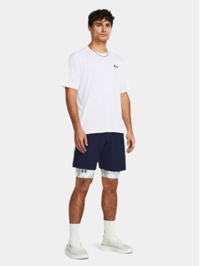 Under Armour Szorty sportowe Ua Woven Wdmk Shorts 1383356-410 Granatowy Loose Fit