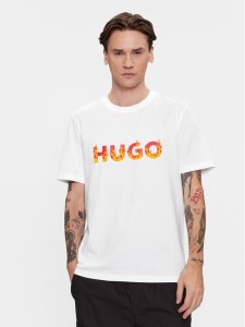 Hugo T-Shirt Danda 50504542 Biały Regular Fit