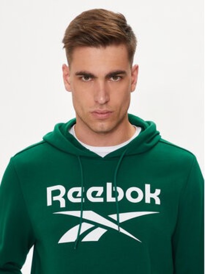 Reebok Bluza Identhlty Big Logo 100076427 Zielony Regular Fit