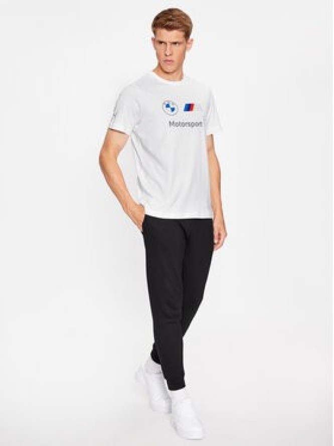 Puma T-Shirt Bmw Mms Ess Logo 621314 Biały Regular Fit