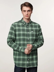 Wrangler Koszula - Regular fit - w kolorze zielonym rozmiar: L