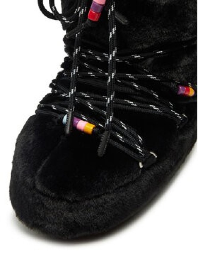 Moon Boot Śniegowce Icon Faux Fur BEADS80D1408990 Czarny