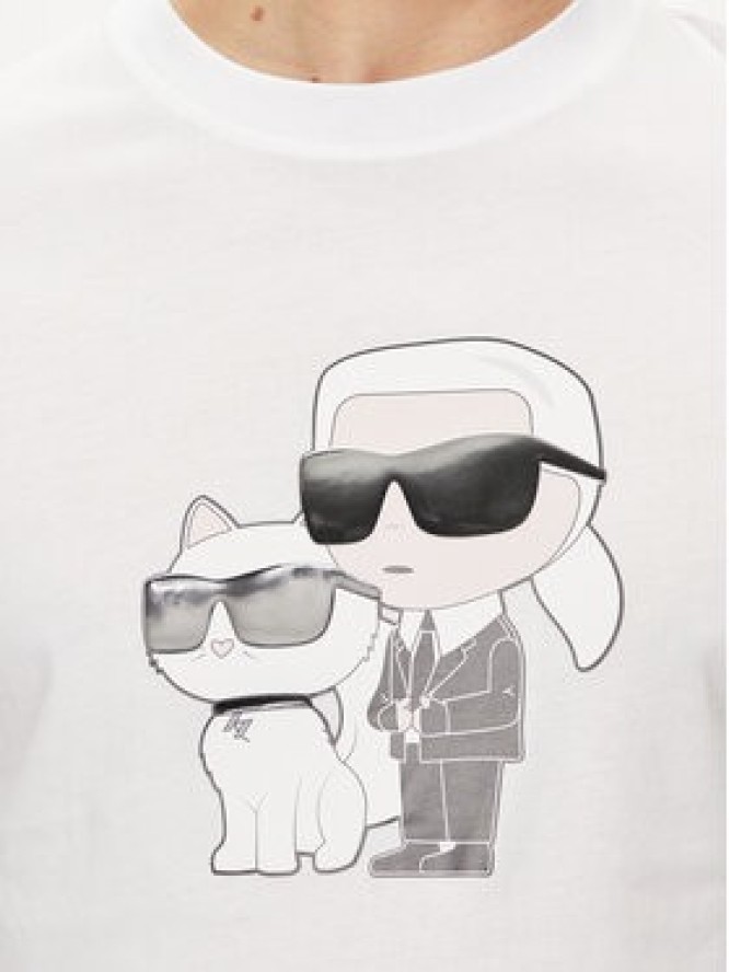 KARL LAGERFELD T-Shirt 755061 542241 Biały Regular Fit