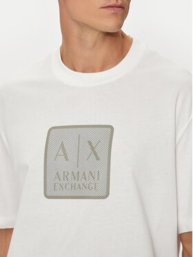 Armani Exchange T-Shirt 6DZTHB ZJ9JZ 1116 Biały Regular Fit