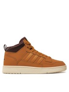 adidas Sneakersy Rapid Court Mid Winterized JR0171 Brązowy