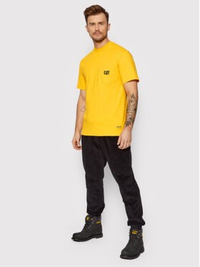 CATerpillar T-Shirt 2511868 Żółty Regular Fit