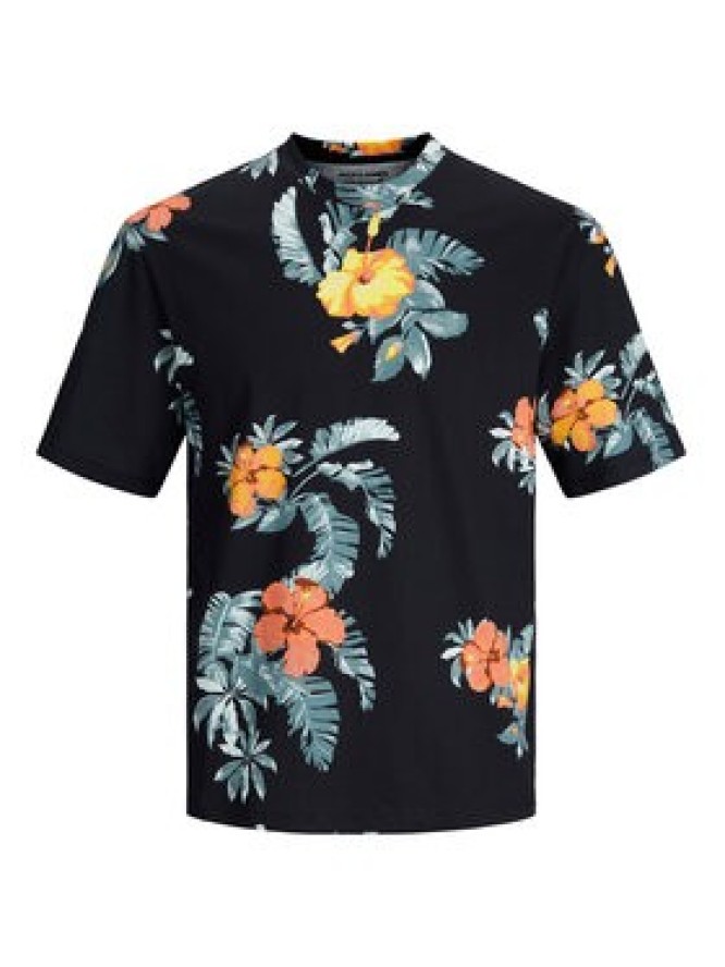 Jack&Jones T-Shirt Flores 12227780 Czarny Relaxed Fit