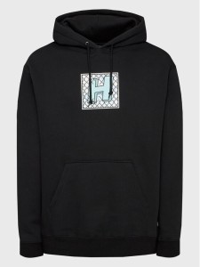 HUF Bluza Tresspass PF00569 Czarny Regular Fit