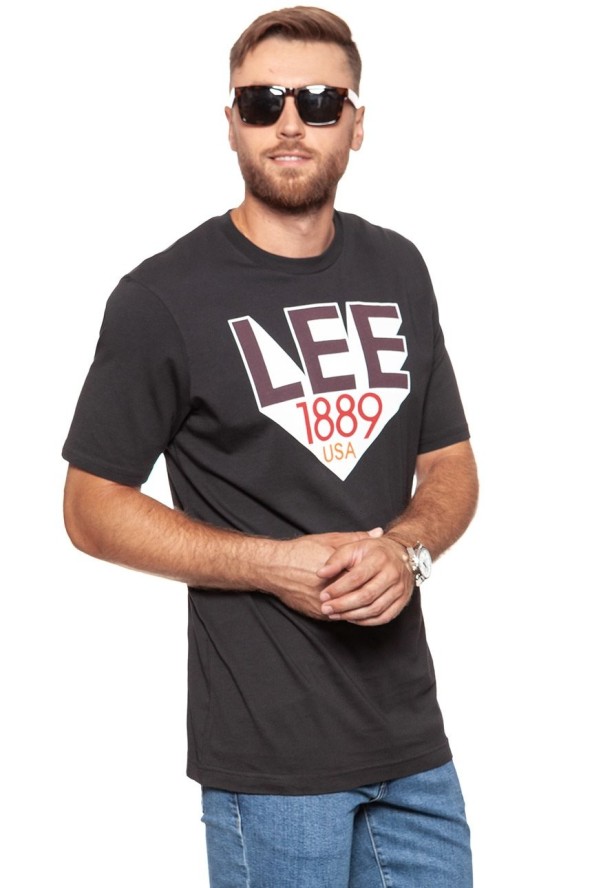 LEE T SHIRT RETRO T FADED BLACK (TALL) L63UAIKD