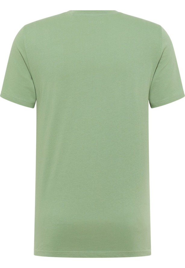 MUSTANG AUSTIN MĘSKI T-SHIRT KOSZULKA NADRUK HEDGE GREEN 1014942 6336