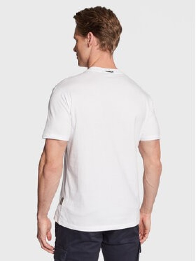 Napapijri T-Shirt S-Bollo NP0A4H9K Biały Regular Fit