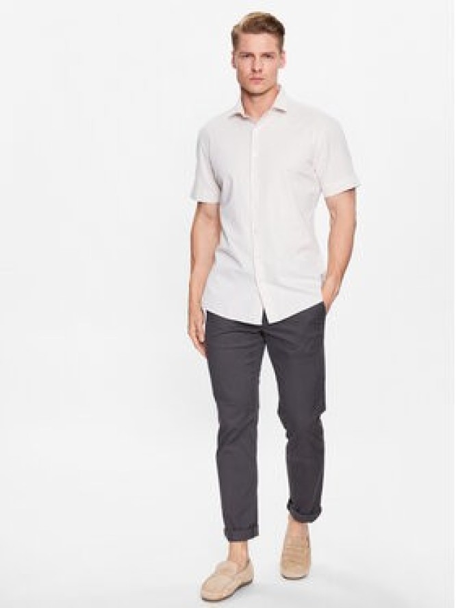 Lindbergh Koszula 30-203431 Beżowy Slim Fit