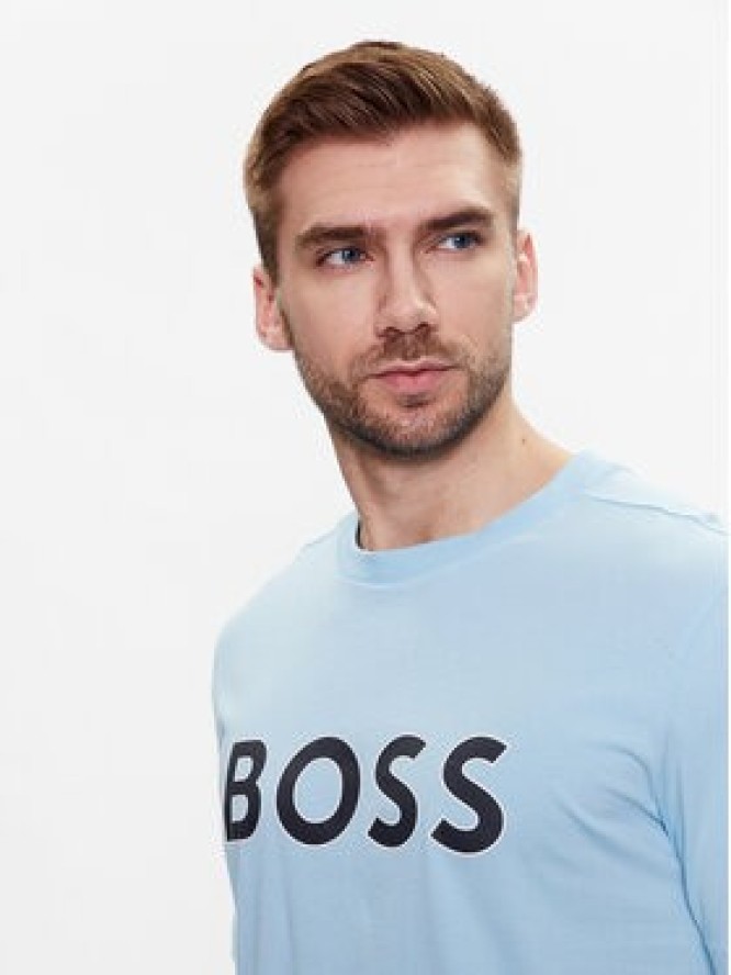 Boss T-Shirt 50488793 Błękitny Regular Fit