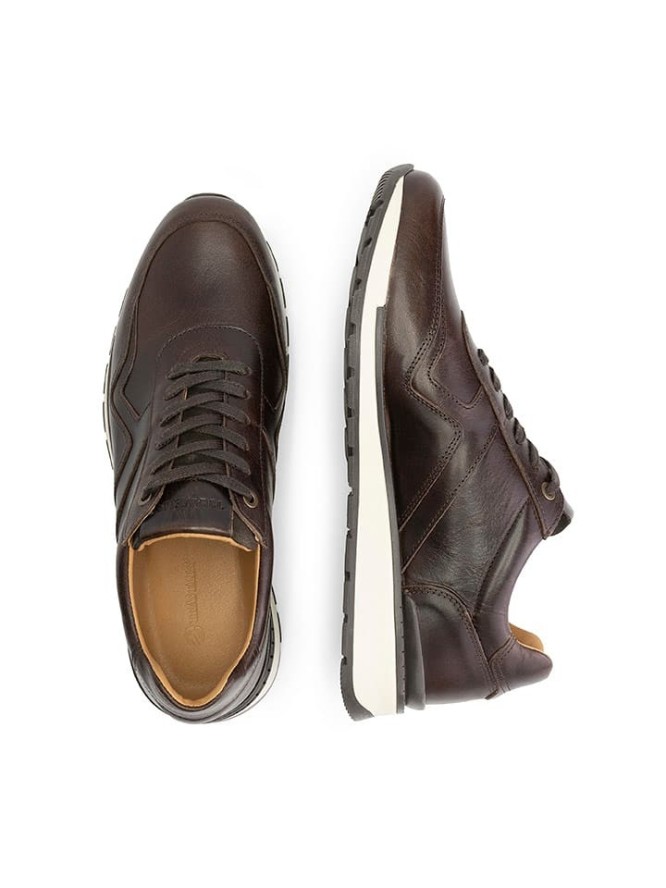 Travelin` Skórzane sneakersy "Walgrave" w kolorze brązowym rozmiar: 45