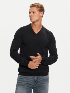 Hugo Sweter San Vredo-M 50474172 Granatowy Slim Fit