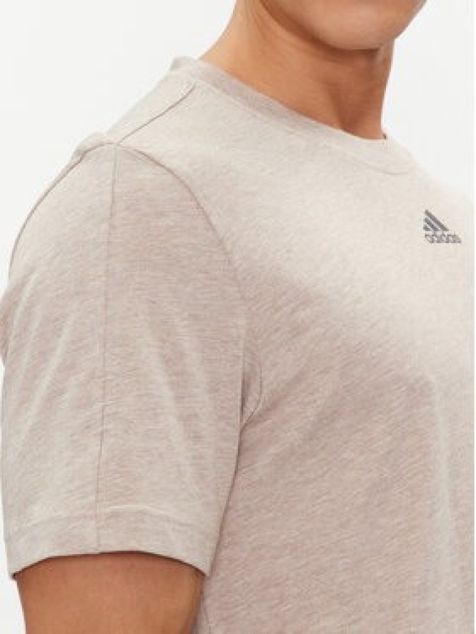 adidas T-Shirt IB6143 Beżowy Regular Fit