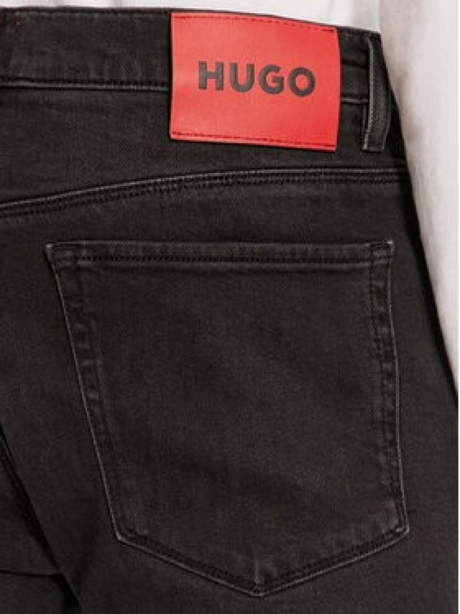 Hugo Jeansy 50522162 Czarny Slim Fit