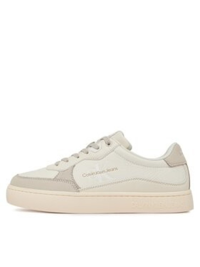 Calvin Klein Jeans Sneakersy Classic Cupsole Low Lth Ml Fad YM0YM00885 Beżowy