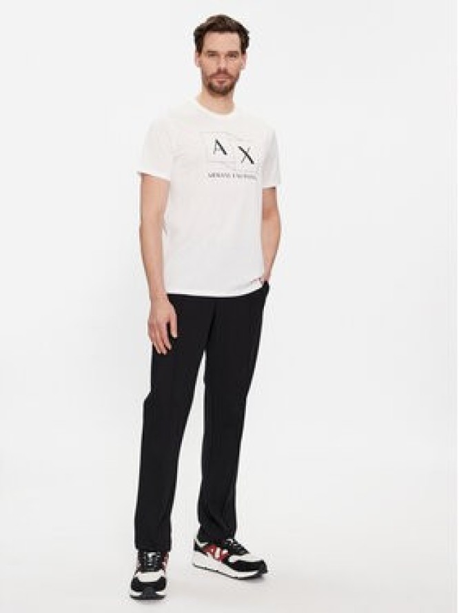 Armani Exchange T-Shirt 3DZTAD ZJ9AZ 1116 Biały Regular Fit