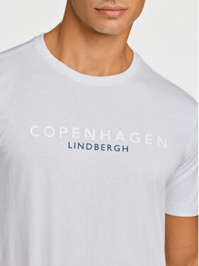 Lindbergh T-Shirt 30-400200 Błękitny Relaxed Fit