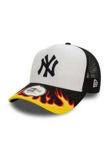 New Era Czapka z daszkiem MBL Flame Trucker N 60565478 Czarny