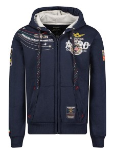 Geographical Norway Bluza "Faero" w kolorze granatowym rozmiar: S