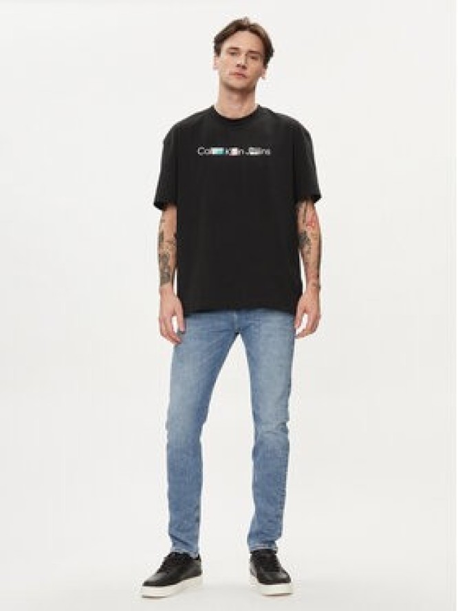 Calvin Klein Jeans T-Shirt Photoprint J30J325195 Czarny Regular Fit