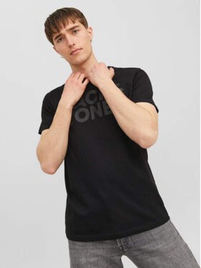 Jack&Jones T-Shirt Corp 12151955 Czarny Standard Fit