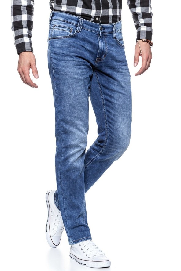 SPODNIE MĘSKIE MUSTANG Oregon Tapered K DENIM BLUE 1006064 5000 313