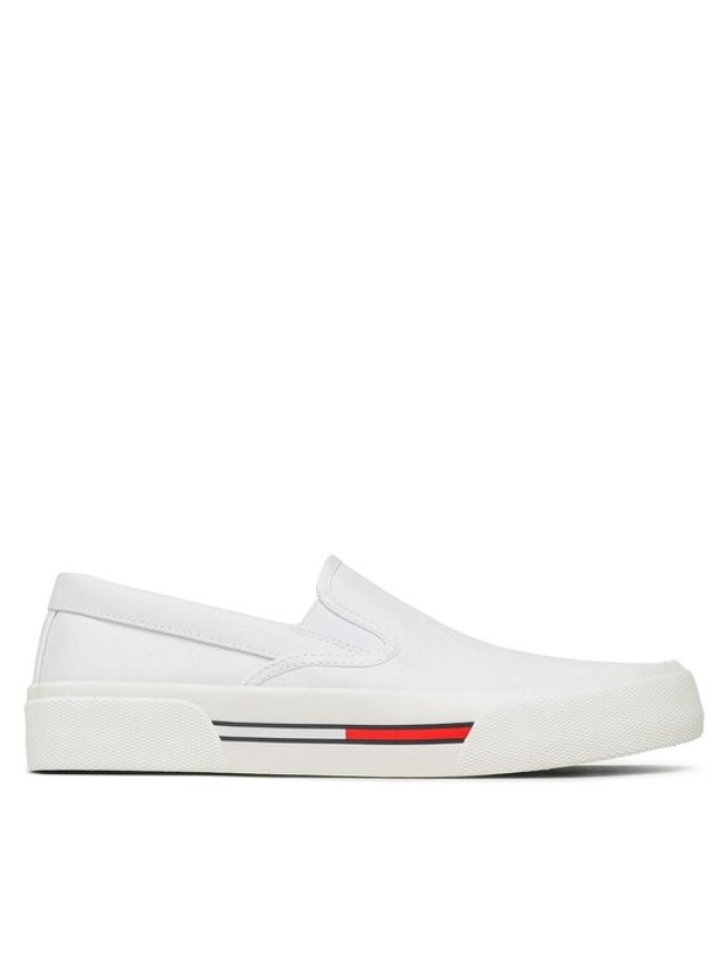 Tommy Jeans Tenisówki Slip On Canvas Color EM0EM01156 Biały