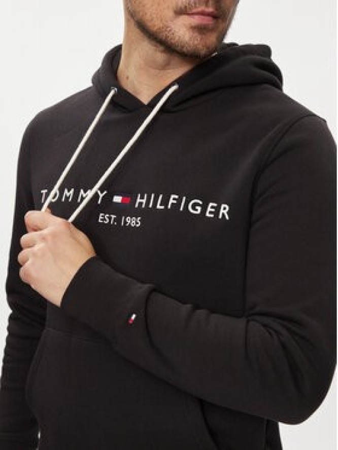 Tommy Hilfiger Bluza Core Logo MW0MW10752 Czarny Regular Fit