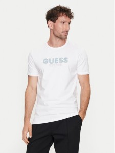 Guess T-Shirt M4YI30 J1314 Biały Slim Fit